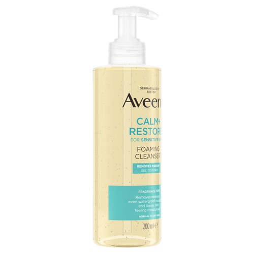 Aveeno Calm & Restore Foaming Cleanser for Sensitive Skin