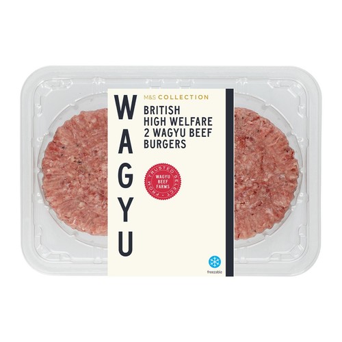 M&S Collection Master Grill 2 Wagyu Burgers