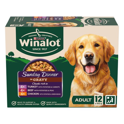 Winalot Sunday Dinner Mixed in Gravy Wet Dog Food 