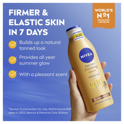 NIVEA Q10 Gradual Tan Firming Body Moisturiser Fair To Medium Skin