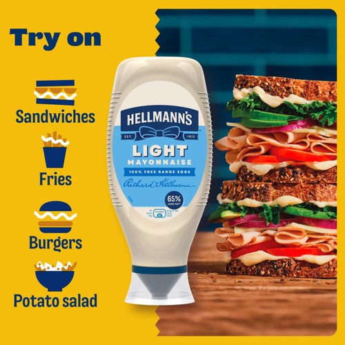 Hellmanns Light Squeezy Mayonnaise