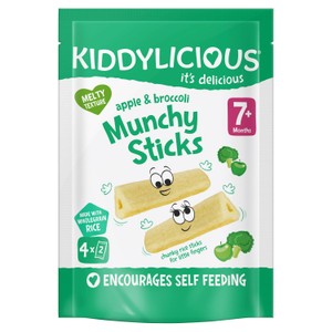 Kiddylicious Apple & Broccoli Munchy Sticks 4x4g