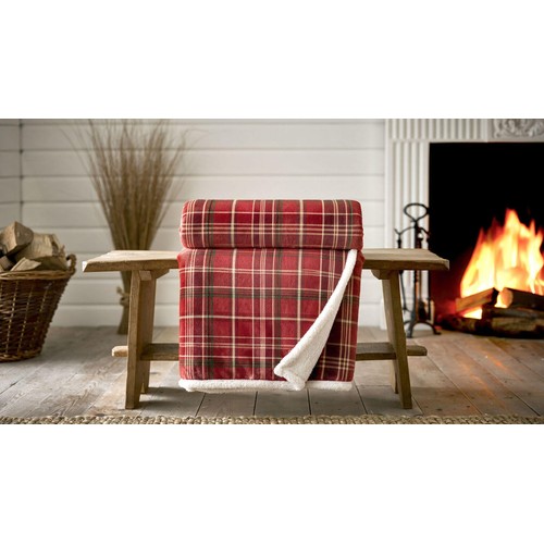 Deyongs Red Check Throw