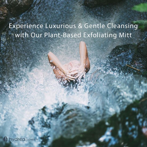 Hydrea London Bamboo Gentle Exfoliating Cleansing Mitt