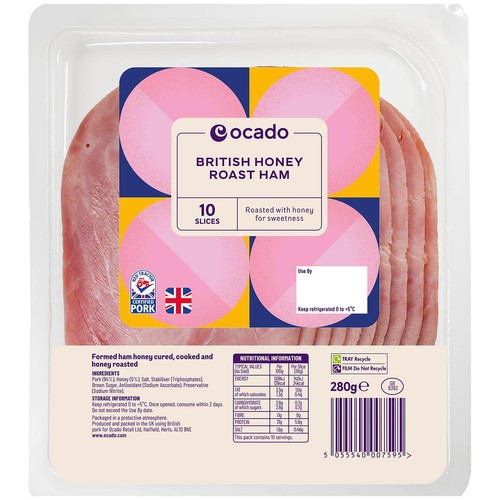 Ocado British Honey Roast Ham 10 Slices