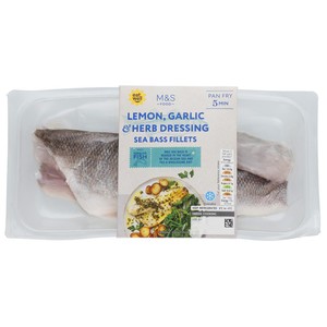 Lemon Garlic & Herb Seabass Fillets