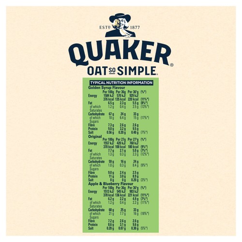Quaker Oat So Simple Variety Pack Porridge Sachets Cereal