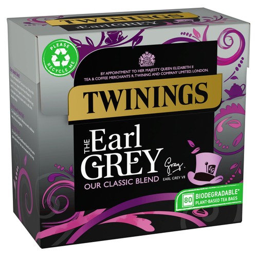 Twinings Earl Grey Tea 80 Tea Bags