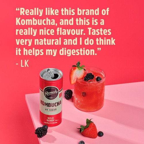 Remedy Kombucha Wild Berry