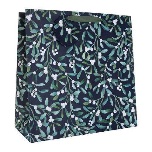 M&S Navy Mistletoe Large Gift Bag