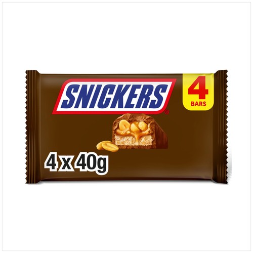 Snickers Caramel Nougat Peanuts & Milk Chocolate Snack Bars Multipack