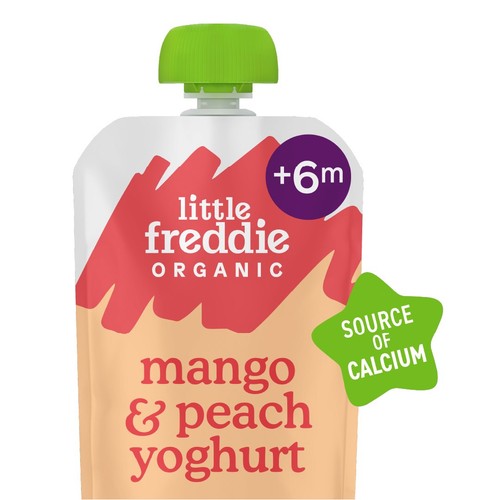 Little Freddie Mango & Peach Yoghurt Baby Food Pouch 6+ Months