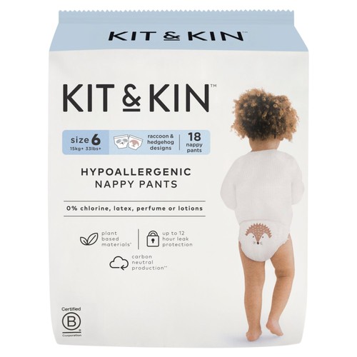 Kit & Kin Hypoallergenic Nappy Pants Size 6 (15+kg)