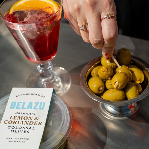 Belazu Preserved Lemon and Coriander Halkidiki Olives 