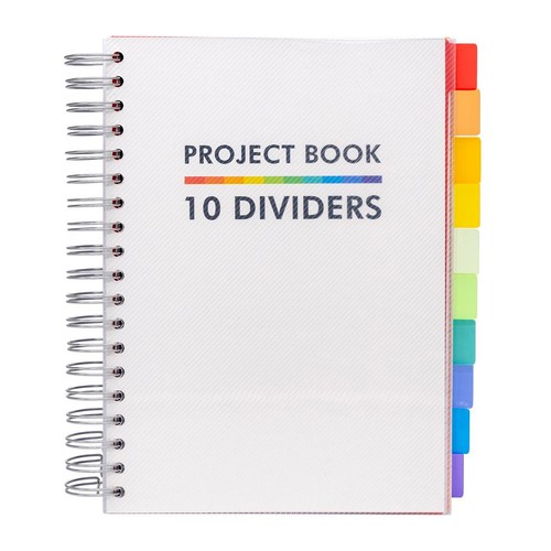 Pukka Pad White Project Book with 10 Dividers B5 White 