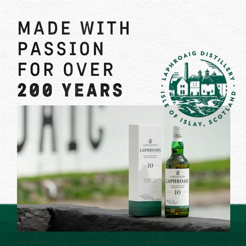 Laphroaig 10 Year Old Islay Single Malt Scotch Whisky