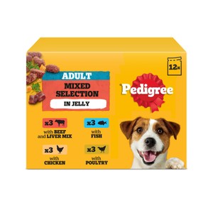 Pedigree Adult Dog Pouches Mixed Selection in Jelly