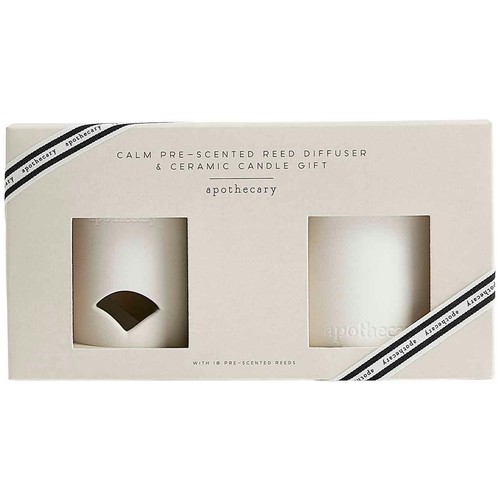 M&S Apothecary Calm Pre-Scented Diffuser & Candle Gift Set, Amber