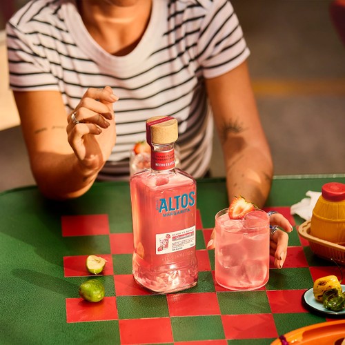Olmeca Altos Tequila Ready to Serve Strawberry Margarita