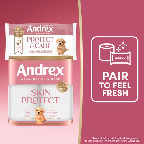 Andrex Protect & Care Hygiene Wipes