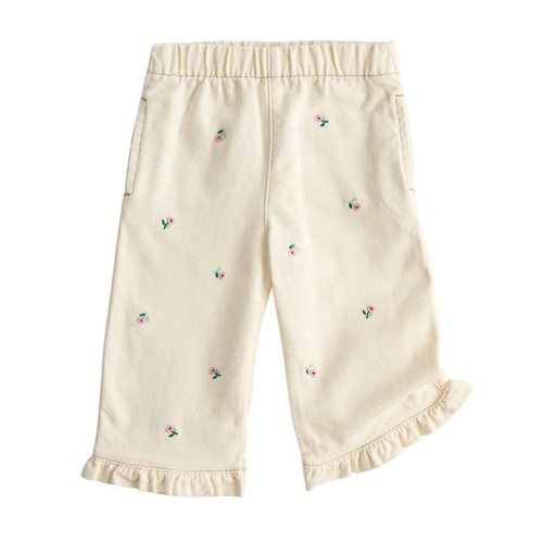 M&S Embroidered Jean, 2-3 Years, Cream