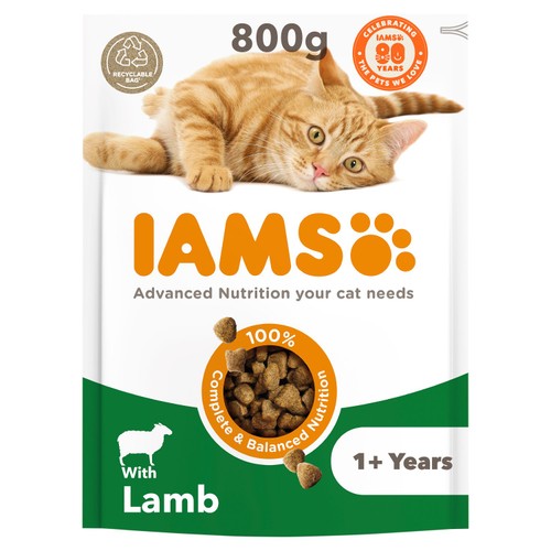 IAMS Advanced Nutrition Adult Cat  Food With Lamb