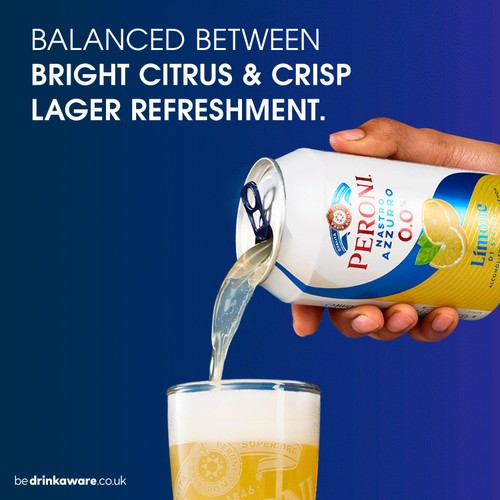 Peroni Alcohol-Free Beer with Lemon
