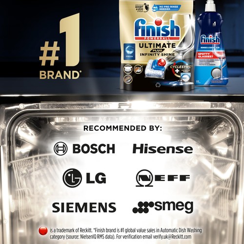 Finish Ultimate Plus Infinity Shine Dishwasher Tablets Fresh