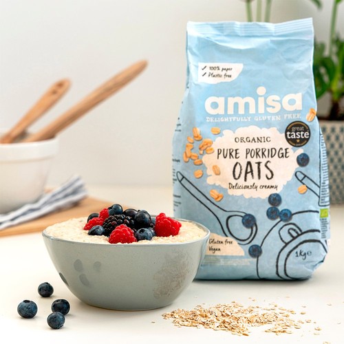 Amisa Pure Porridge Oats Gluten Free Organic