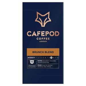 CafePod Decaf Brunch Blend Nespresso Compatible Aluminium Coffee Pods