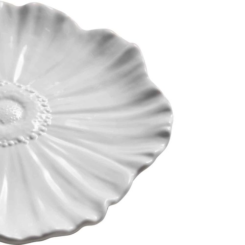 M&S Floral Side Plate, White