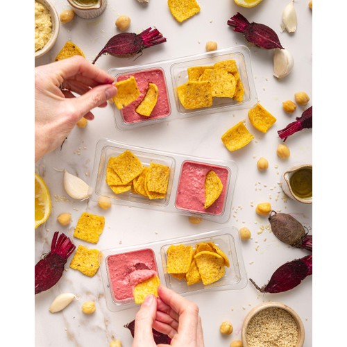 ChicP Velvet Beetroot & Horseradish Hummus Snack Pack Trio