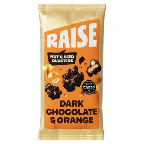 Raise Snacks-Dark Chocolate & Orange, Clusters of Nuts & Seeds