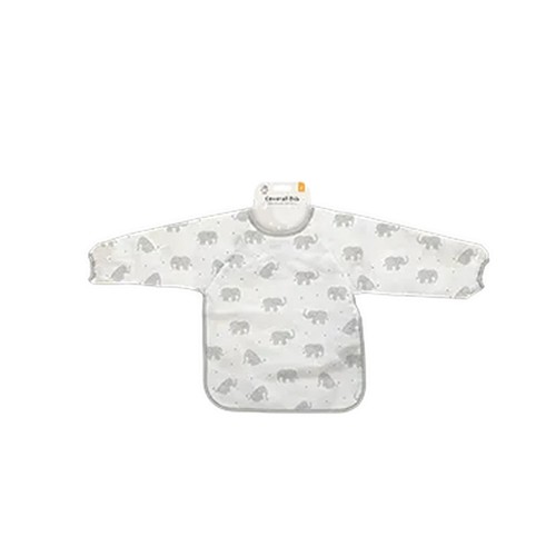 123 Baby Long Sleeve Coverall Bib Elephant Print