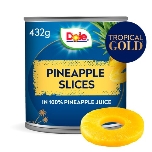 Dole Pineapple slices in juice cans