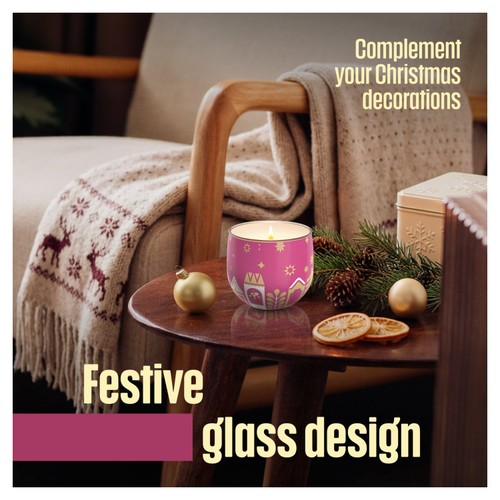 Glade Festive Candle Frosted Floral Cherries