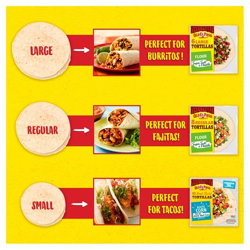 Old El Paso Flour Tortilla Fajita Wraps