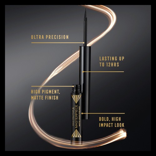 Max Factor Masterpiece Waterproof Matte Liquid Eyeliner Black
