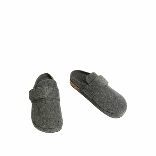 M&S Mens Corkbed Mule Slippers 10 Grey