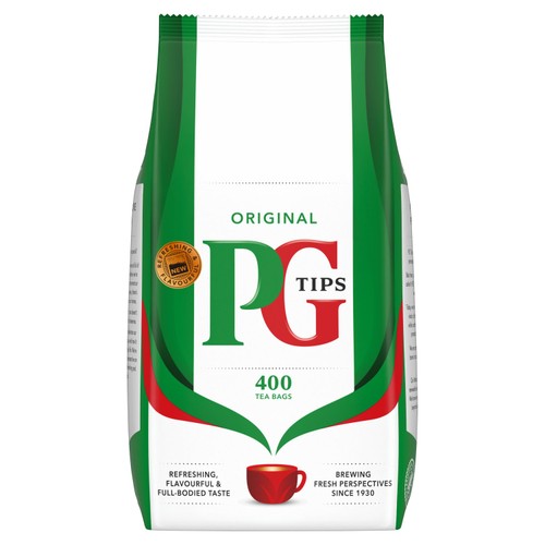 PG Tips 400 Black Tea, Plant Based Biodegradable Tea Bags