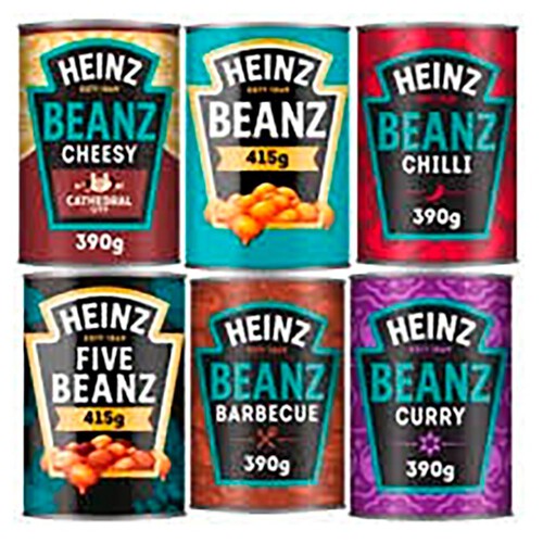 Heinz Five Mixed Tinned Baked Beans Ocado