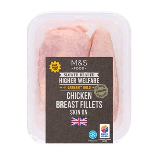 Gold Skin On Chicken Breast Fillets