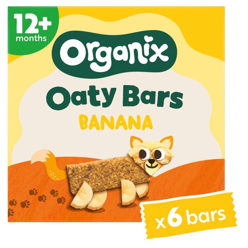 Organix Banana Oaty Bars Toddler Snack Multipack 12+ Months