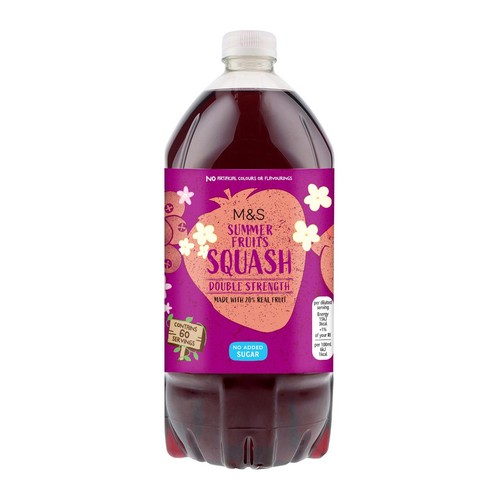M&S Summer Fruits Double Strength Squash