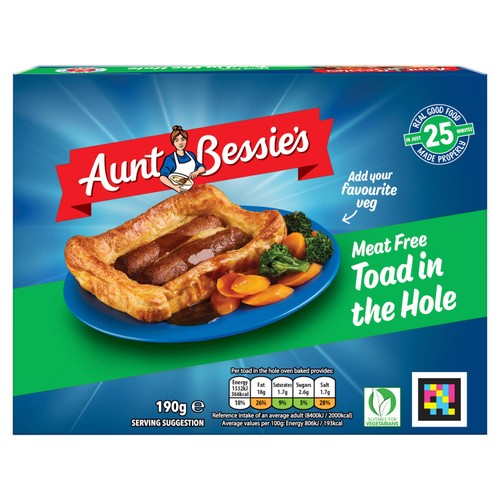Aunt Bessie's Vegetarian Toad in the Hole Ready Meal
