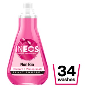 Ineos Non Bio Concentrated Laundry Liquid Rhubarb + Pomegranate 34 Washes
