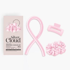 Silver Cloud Pink Heatless Curler Set