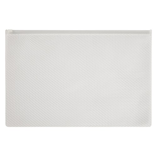 Snopake Foolscap EPPE Mesh Zippa Bag  (370x245mm) - White