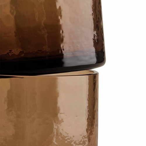 M&S Hammered Hi Ball Glasses, Brown