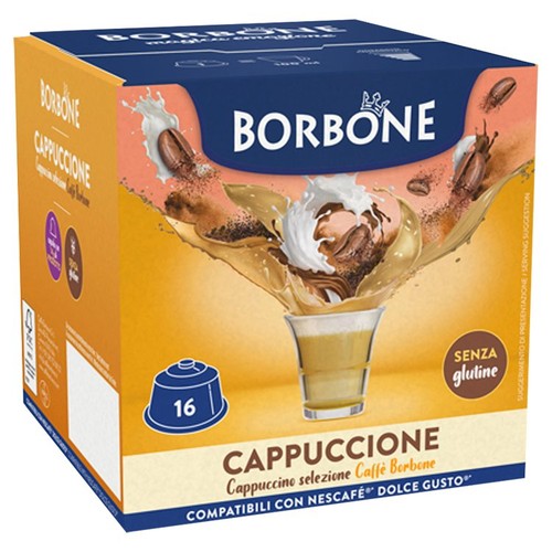 Caffe Borbone Cappuccino Dolce Gusto Compatible Capsules